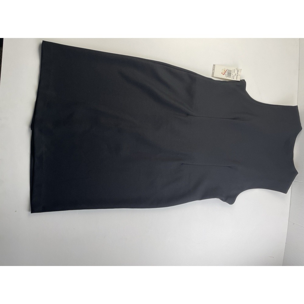 Vintage Alfred Dunner Dress Size‎ 14 Sleeveless Black Button Made in U.S.A. - Picture 2 of 10